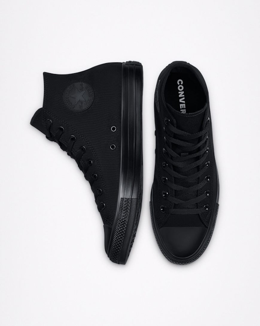 Men's Converse Chuck Taylor All Star Classic High Top Shoes Black | AU E6380V